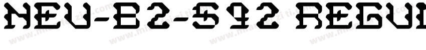 NEU-B2-S92 Regular字体转换